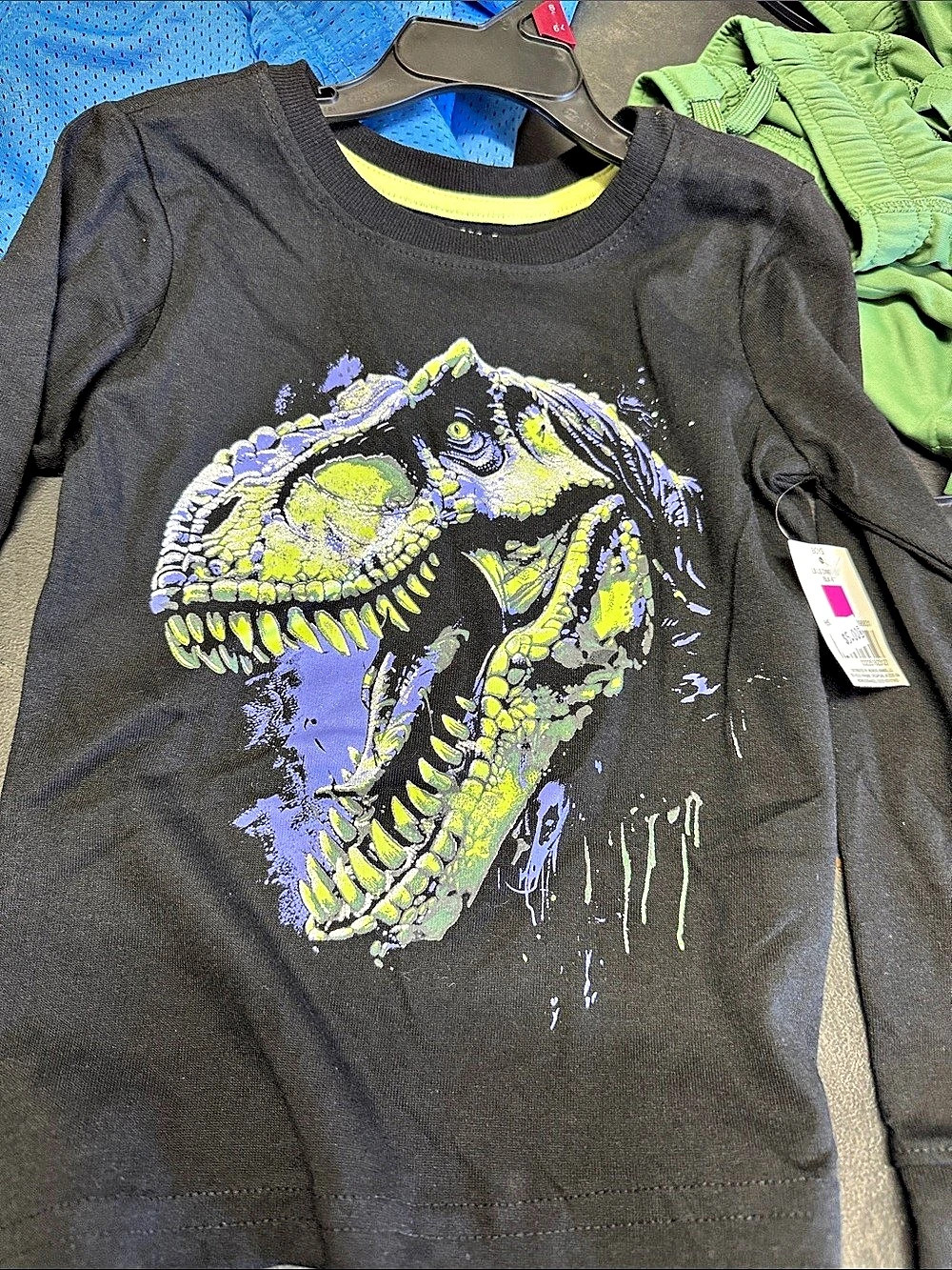 Highland Originals Dinosaur Graphic Long Sleeve Tee Size 4 NWT